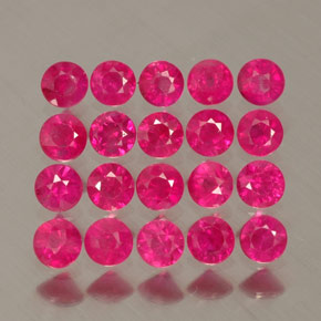 1.83 ct Red Ruby Gemstone, Ruby Gem in Diamond-Cut Shape for Sale.