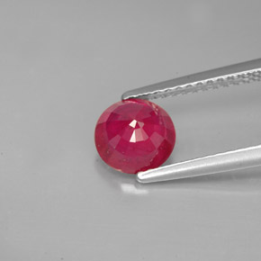 Ruby Gemstone in 6.5 mm (calibrated) Size for Sale, Ruby Stone in Pink Red Color