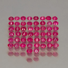 Ruby Gemstone in 1.6 mm Size for Sale, Ruby Stone in Pink Red Color