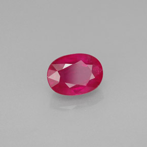 1.40 ct Red Ruby Stone, Natural Ruby in Oval Facet Shape for Sale