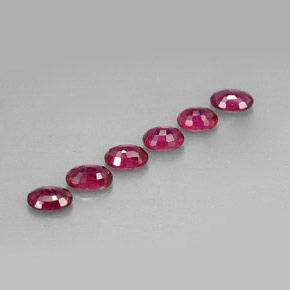 Ruby Gemstone in 4.1 x 3.1 mm Size for Sale, Ruby Stone in Pink Red Color