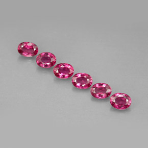 1.35 ct Red Ruby Gemstone, Ruby Gem in Oval Facet Shape for Sale.