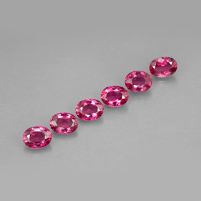 1.35 ct Red Ruby Stone, Natural Ruby in Oval Facet Shape for Sale