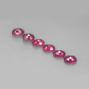 Ruby Gemstone in 4 x 3.2 mm Size for Sale, Ruby Stone in Pink Red Color