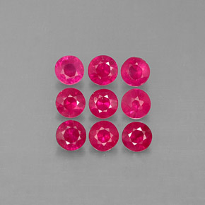 0.73 ct Red Ruby Stone, Natural Ruby in Diamond-Cut Shape for Sale