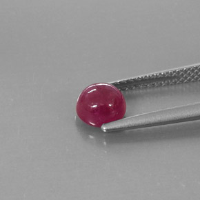Ruby Gemstone in 6 mm (calibrated) Size for Sale, Ruby Stone in Pink Red Color