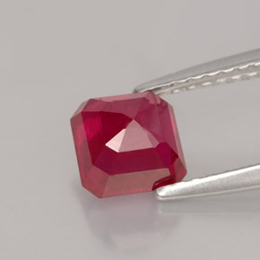 Ruby Gemstone in 5.8 x 5.7 mm Size for Sale, Ruby Stone in Pink Red Color