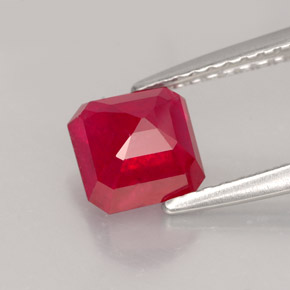 Ruby Gemstone in 6 x 5.9 mm Size for Sale, Ruby Stone in Pink Red Color