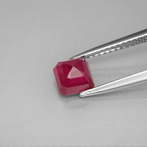Ruby Gemstone in 5.4 x 5.3 mm Size for Sale, Ruby Stone in Pink Red Color
