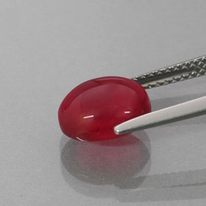 Ruby Gemstone in 9.3 x 7.6 mm Size for Sale, Ruby Stone in Red Color