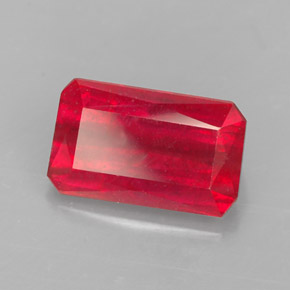 1.77 ct Red Ruby Stone, Natural Ruby in Octagon / Scissor Cut Shape for Sale