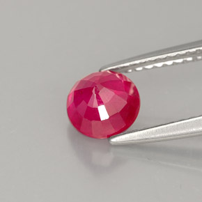 Ruby Gemstone in 6 mm (calibrated) Size for Sale, Ruby Stone in Pink Red Color