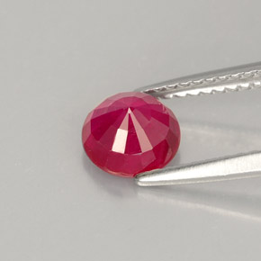 Ruby Gemstone in 6.5 mm (calibrated) Size for Sale, Ruby Stone in Pink Red Color