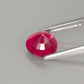 Ruby Gemstone in 6.5 mm (calibrated) Size for Sale, Ruby Stone in Red Color