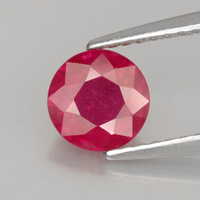 1.13 ct Red Ruby Gemstone, Ruby Gem in Round Facet Shape for Sale.