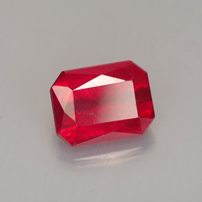 1.67 ct Red Ruby Stone, Natural Ruby in Octagon / Scissor Cut Shape for Sale