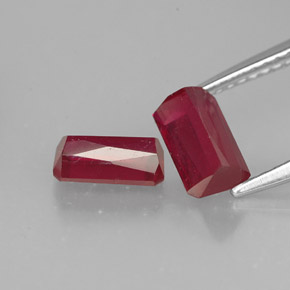 Ruby Gemstone in 7.3 x 4.4 mm Size for Sale, Ruby Stone in Red Color