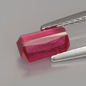 Ruby Gemstone in 7.4 x 4.4 mm Size for Sale, Ruby Stone in Pink Red Color
