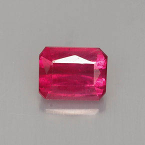 1.00 ct Red Ruby Gemstone, Ruby Gem in Octagon / Scissor Cut Shape for Sale.