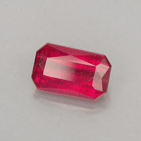 1.61 ct Red Ruby Stone, Natural Ruby in Octagon / Scissor Cut Shape for Sale