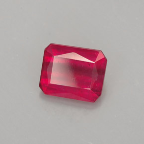 1.29 ct Red Ruby Stone, Natural Ruby in Octagon / Scissor Cut Shape for Sale