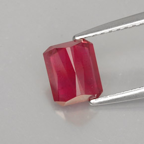 Ruby Gemstone in 6.5 x 5.4 mm Size for Sale, Ruby Stone in Red Color
