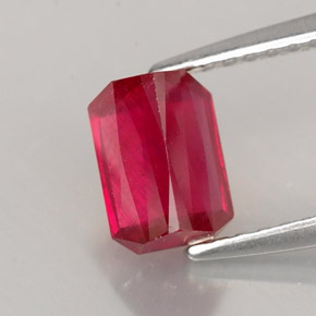 Ruby Gemstone in 7 x 5 mm (calibrated) Size for Sale, Ruby Stone in Red Color