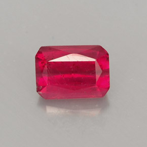 0.96 ct Red Ruby Gemstone, Ruby Gem in Octagon / Scissor Cut Shape for Sale.