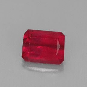 1.58 ct Red Ruby Gemstone, Ruby Gem in Octagon / Scissor Cut Shape for Sale.