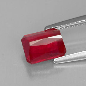 Ruby Gemstone in 7 x 5.3 mm Size for Sale, Ruby Stone in Red Color