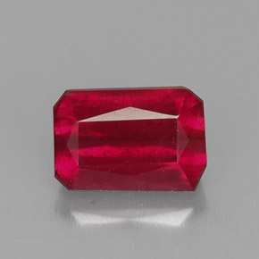1.06 ct Red Ruby Gemstone, Ruby Gem in Octagon / Scissor Cut Shape for Sale.