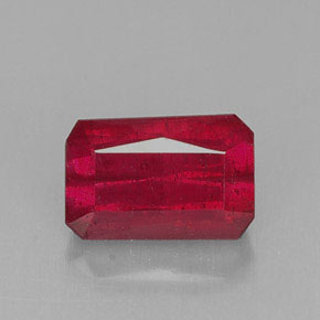 1.24 ct Red Ruby Gemstone, Ruby Gem in Octagon / Scissor Cut Shape for Sale.