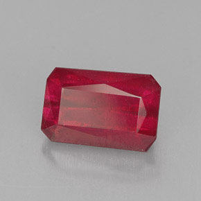 1.24 ct Red Ruby Stone, Natural Ruby in Octagon / Scissor Cut Shape for Sale