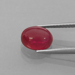 Ruby Gemstone in 8.4 x 6.6 mm Size for Sale, Ruby Stone in Red Color