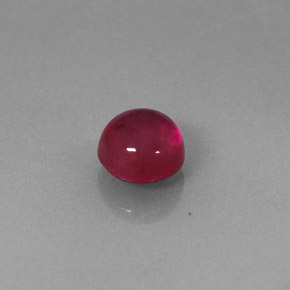 1.95 ct Red Ruby Gemstone, Ruby Gem in Round Cabochon Shape for Sale.