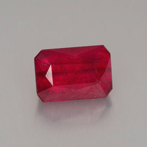 1.26 ct Red Ruby Gemstone, Ruby Gem in Octagon / Scissor Cut Shape for Sale.