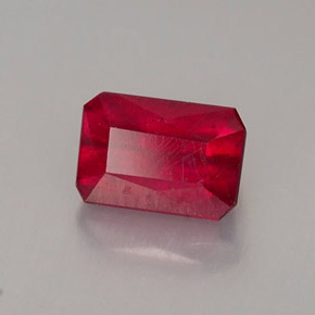 1.26 ct Red Ruby Stone, Natural Ruby in Octagon / Scissor Cut Shape for Sale