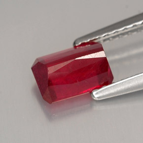 Ruby Gemstone in 6.6 x 4.5 mm Size for Sale, Ruby Stone in Pink Red Color