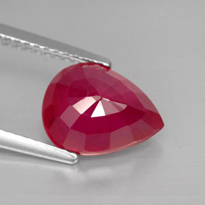 Ruby Gemstone in 10.3 x 8.1 mm Size for Sale, Ruby Stone in Red Color