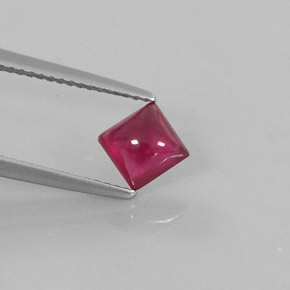 1.41 ct Red Ruby Stone, Natural Ruby in Square Cabochon Shape for Sale