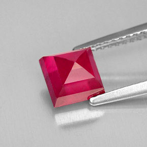 Ruby Gemstone in 6 x 6 mm (calibrated) Size for Sale, Ruby Stone in Red Color