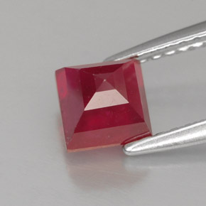 Ruby Gemstone in 5 x 5 mm (calibrated) Size for Sale, Ruby Stone in Red Color