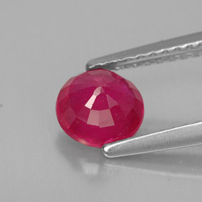 Ruby Gemstone in 6 mm (calibrated) Size for Sale, Ruby Stone in Pink Red Color