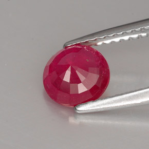 Ruby Gemstone in 6 mm (calibrated) Size for Sale, Ruby Stone in Pink Red Color