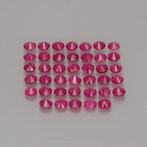 Ruby Gemstone in 1.9 mm Size for Sale, Ruby Stone in Pink Red Color