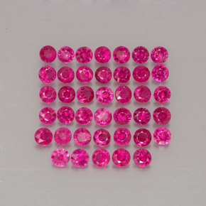 1.28 ct Red Ruby Gemstone, Ruby Gem in Diamond-Cut Shape for Sale.