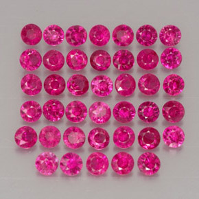 1.28 ct Red Ruby Stone, Natural Ruby in Diamond-Cut Shape for Sale
