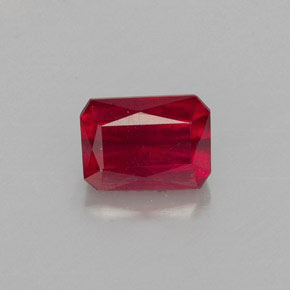1.29 ct Red Ruby Gemstone, Ruby Gem in Octagon / Scissor Cut Shape for Sale.