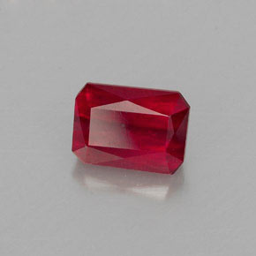 1.29 ct Red Ruby Stone, Natural Ruby in Octagon / Scissor Cut Shape for Sale
