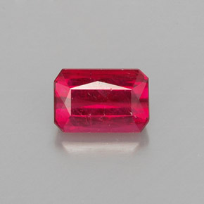 1.24 ct Red Ruby Gemstone, Ruby Gem in Octagon / Scissor Cut Shape for Sale.